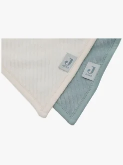 Jollein Velvet Rib Bandana Savlemække 2-pak, Sea Green/Ivory