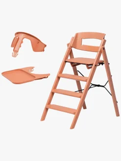 KAOS Klapp Højstol Recycled inkl. Beskyttelsesbøjle & Bakke, Terracotta Pink/Terracotta Pink