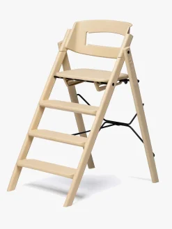 KAOS Klapp Højstol Recycled inkl. Beskyttelsesbøjle & Bakke, Desert Sand/Swedish Blue