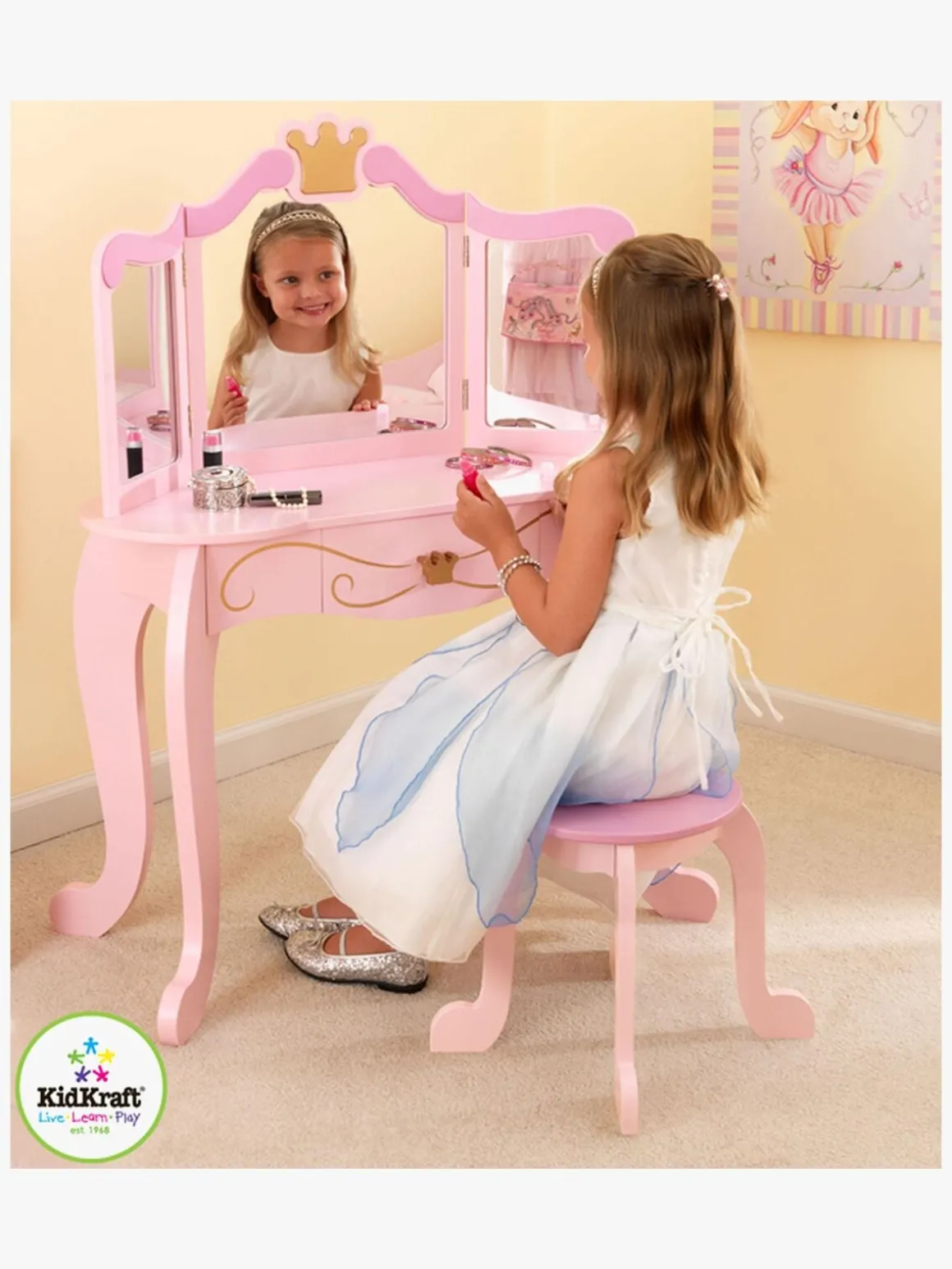 KidKraft Sminkebord Prinsesse