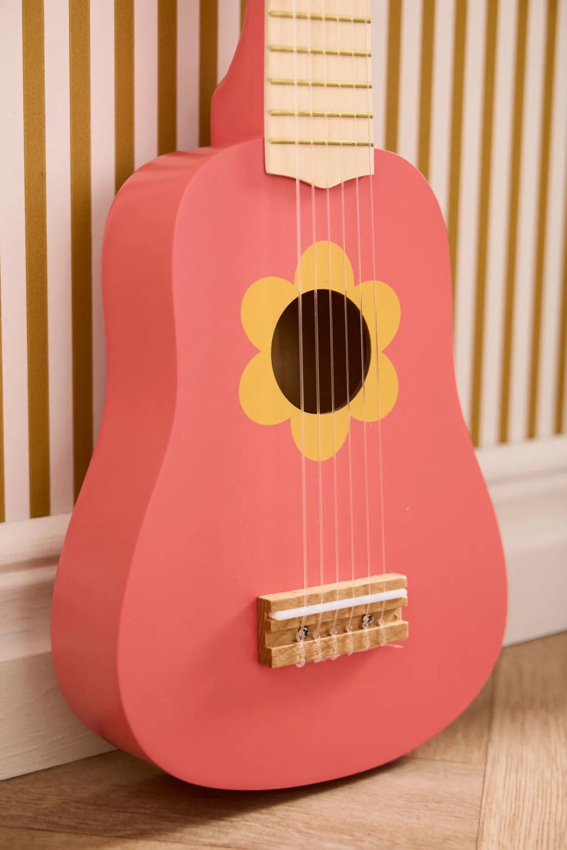 Kid's Concept Legetøjsguitar Blomst, Pink