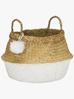 KidsDepot PomPom Opbevaringskurv Large, White