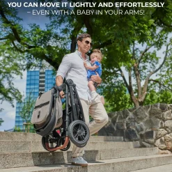 Kinderkraft ESME 2-in-1 Duovogn, Moonlight Grey