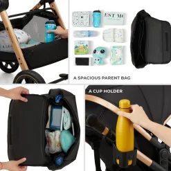 Kinderkraft ESME 2-in-1 Duovogn, Moonlight Grey