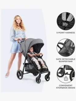 Kinderkraft GRANDE PLUS Klapvogn, Grey