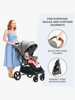 Kinderkraft GRANDE PLUS Klapvogn, Grey