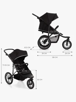 Kinderkraft HELSI 2 Terrænvogn, Black