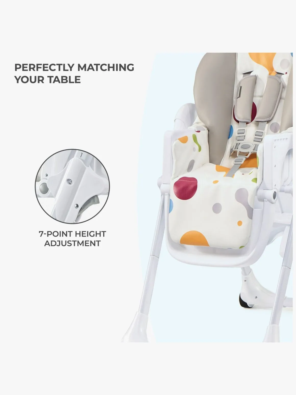 Kinderkraft Højstol YUMMY, Multi