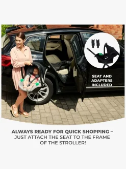 Kinderkraft 3-i-1 NEWLY Kombivogn Travelsystem, Sand Beige