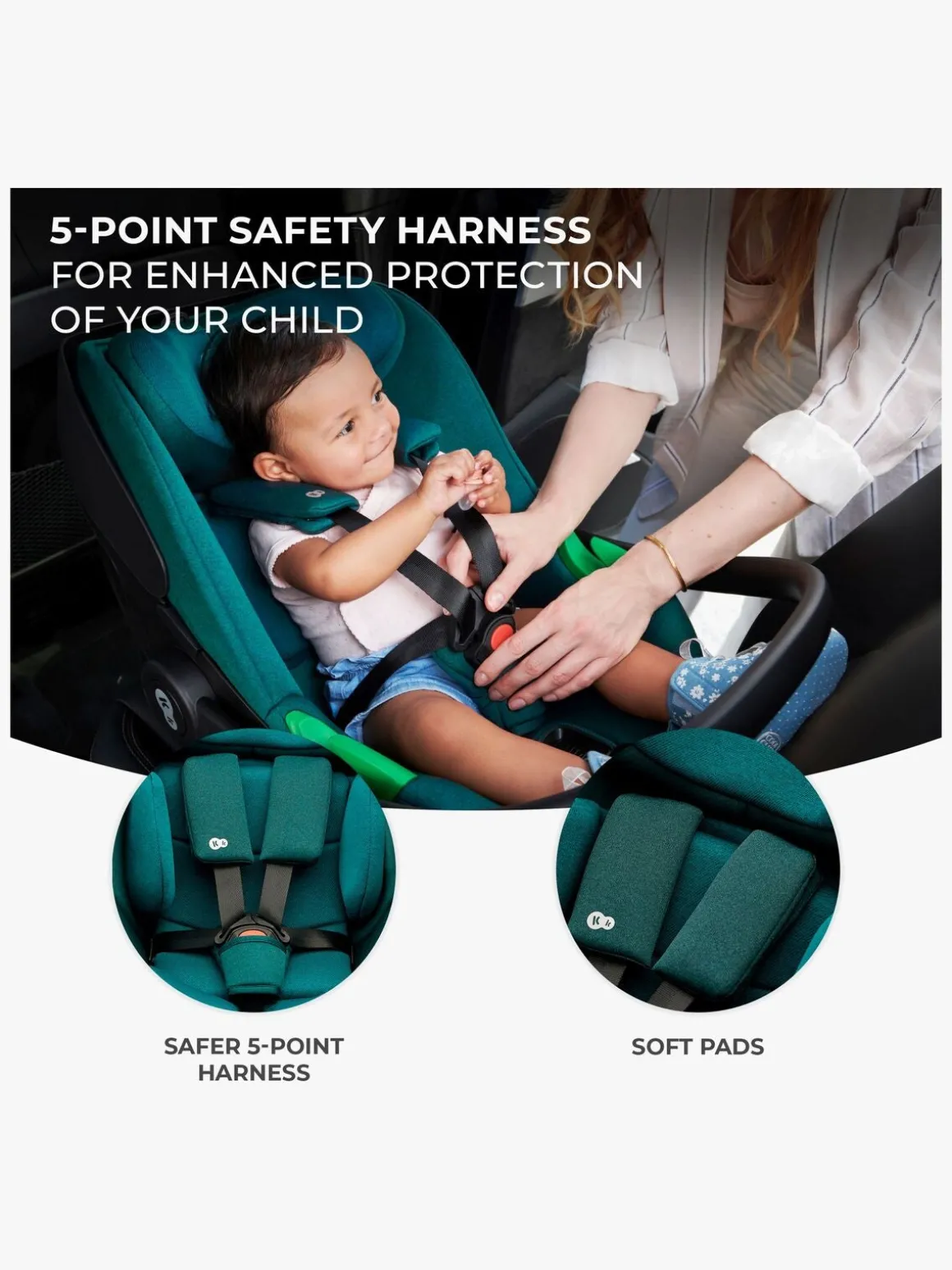 Kinderkraft I-CARE i-Size Autostol Baby, Cool Grey