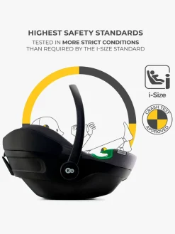 Kinderkraft I-CARE i-Size Autostol Baby, Cool Grey