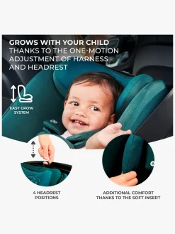 Kinderkraft I-CARE i-Size Autostol Baby, Graphite Black