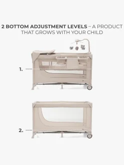 Kinderkraft JOY 2 Weekendseng med Tilbehør, Beige