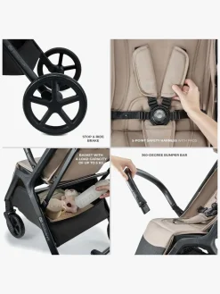 Kinderkraft Loom Klapvogn, Linen Beige