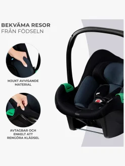 Kinderkraft MINK PRO i-Size Autostol Baby inkl MINK FX Base, Black