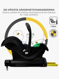 Kinderkraft MINK PRO i-Size Autostol Baby inkl MINK FX Base, Black