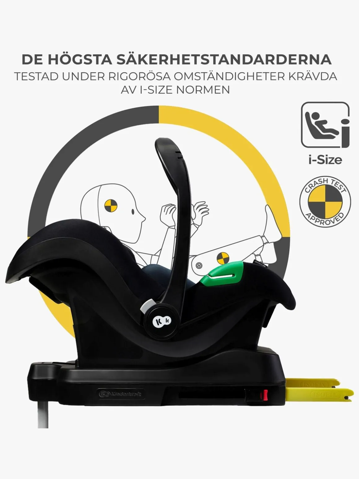 Kinderkraft MINK PRO i-Size Autostol Baby inkl MINK FX Base, Black