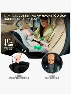 Kinderkraft MINK PRO i-Size Autostol Baby inkl MINK FX Base, Black