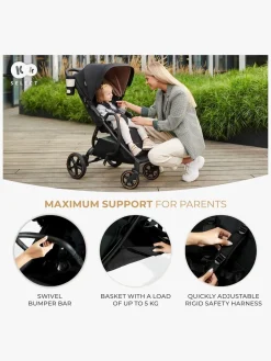 Kinderkraft MITZY Klapvogn, Ink Black