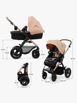Kinderkraft MOOV 2 Air 3-in-1 Kombivogn, Sand Beige