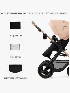 Kinderkraft MOOV 2 4-in-1 Air Duovogn, Sand Beige