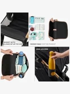 Kinderkraft MOOV 2 4-in-1 Duovogn, Pure Black