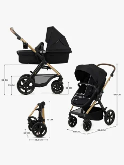 Kinderkraft MOOV 2 4-in-1 Duovogn, Pure Black