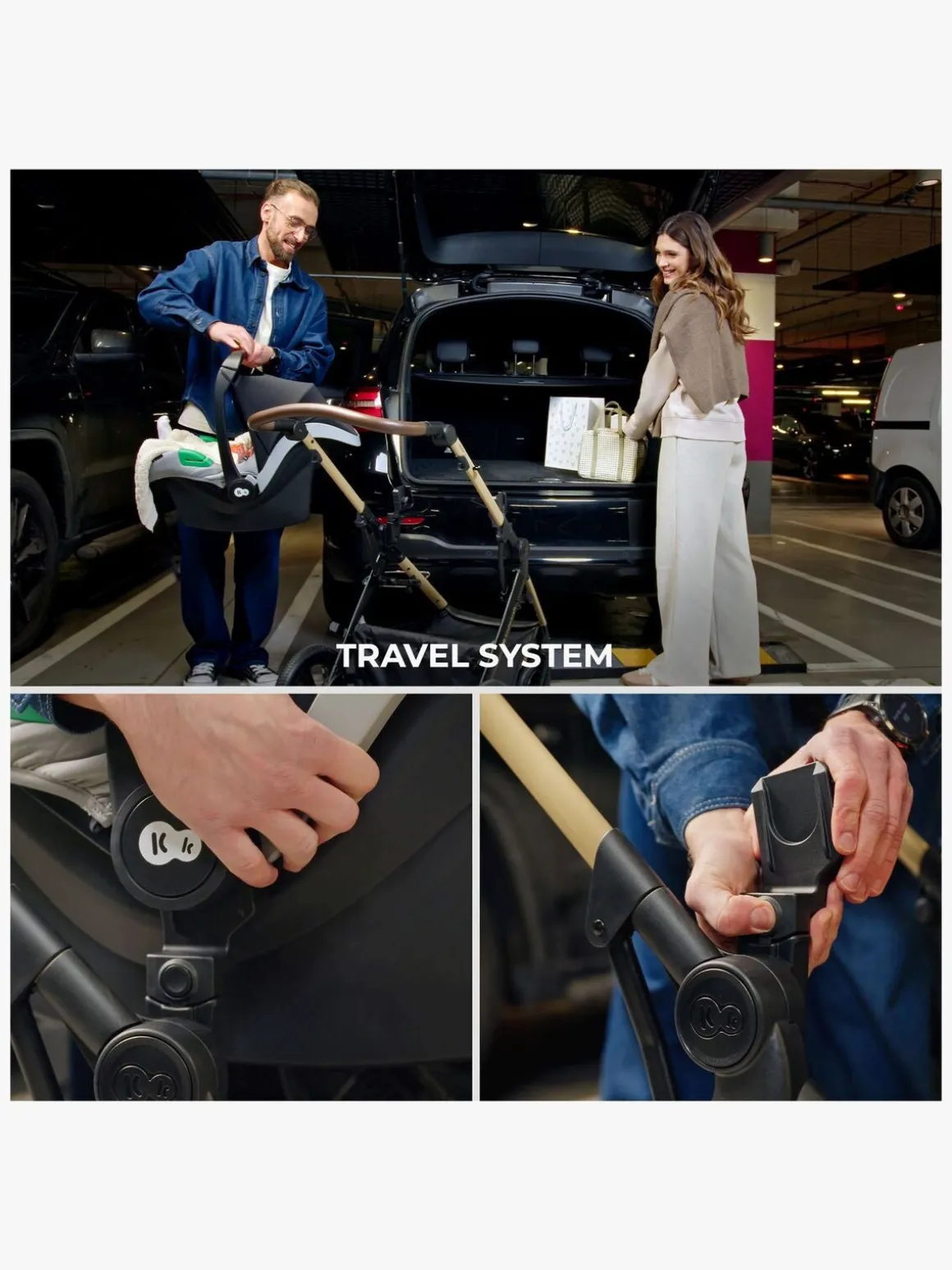 Kinderkraft MOOV 2 XL Air Kombivogn, Pure Black