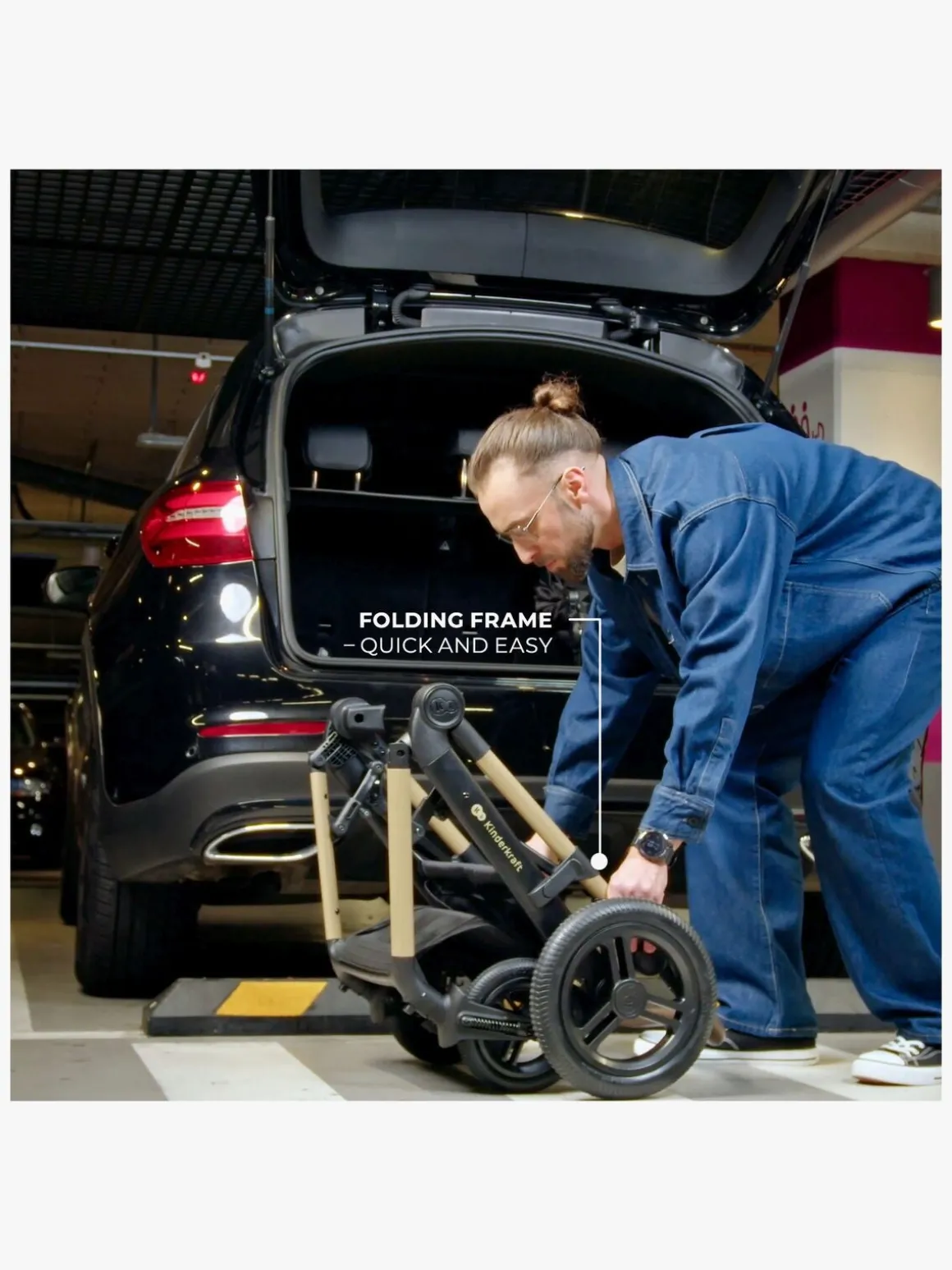 Kinderkraft MOOV 2 XL Air Kombivogn, Pure Black