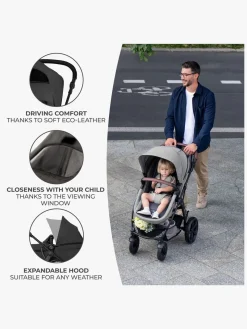 Kinderkraft MOOV CT 3-in-1 Mink Pro Kombivogn, Black