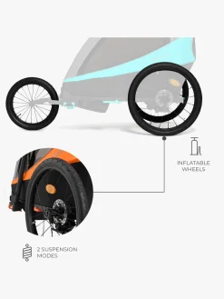 Kinderkraft Nava Cykelanhænger, Hawaiian Blue