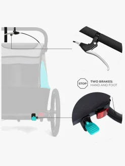 Kinderkraft Nava Cykelanhænger, Hawaiian Blue