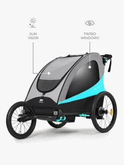 Kinderkraft Nava Cykelanhænger, Hawaiian Blue