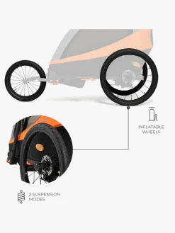 Kinderkraft Nava Cykelanhænger, Sunny Orange