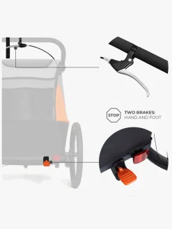 Kinderkraft Nava Cykelanhænger, Sunny Orange