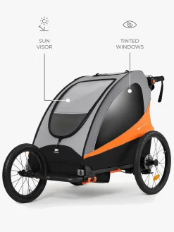 Kinderkraft Nava Cykelanhænger, Sunny Orange