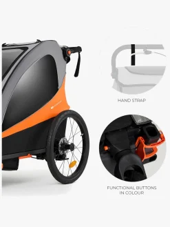 Kinderkraft Nava Cykelanhænger, Sunny Orange