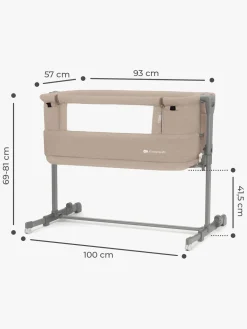 Kinderkraft NESTE GROW Bedside Crib, Beige