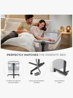 Kinderkraft Neste Up 2 Bedside Crib, Beige