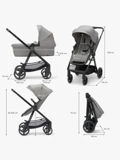 Kinderkraft NEWLY Mink Pro Kombivogn 4-i-1, Moonlight Grey