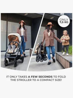 Kinderkraft NEWLY Mink Pro Kombivogn 4-i-1, Moonlight Grey