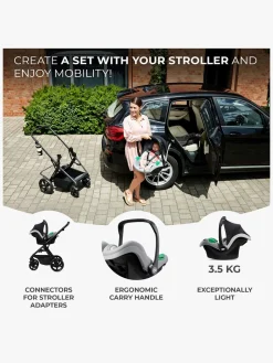 Kinderkraft NEWLY Mink Pro Kombivogn 4-i-1, Moonlight Grey