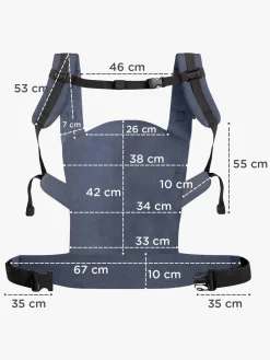 Kinderkraft NINO CONFETTI Bæresele, Denim