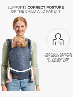 Kinderkraft NINO CONFETTI Bæresele, Denim