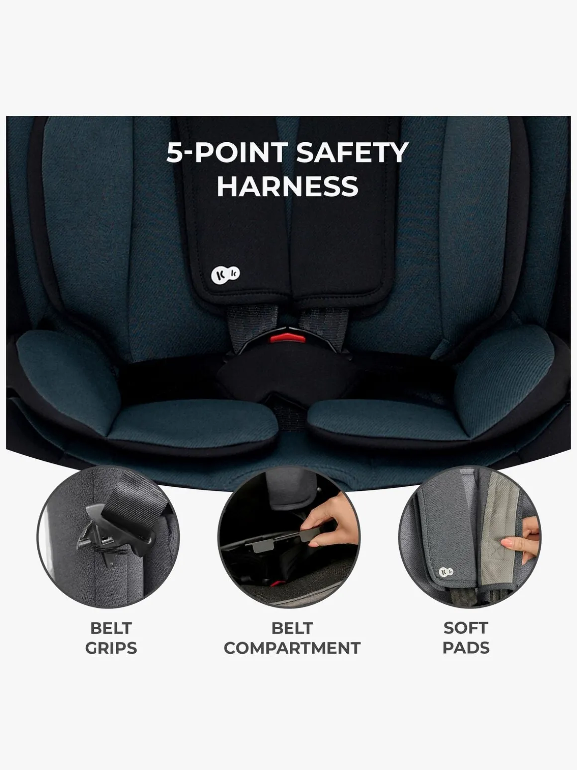 Kinderkraft ONETO3 i-Size Autostol, Graphite Black