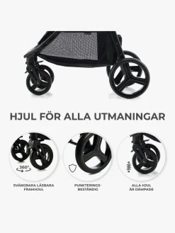 Kinderkraft RINE Klapvogn, Classic Black