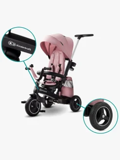 Kinderkraft Trehjulet Cykel Easytwist, Lyserød