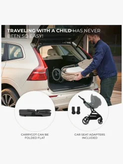 Kinderkraft YOXI 2-in-1 Duovogn, Moonlight Grey