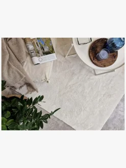 KM Carpets Cozy Gulvtæppe 80x160, White