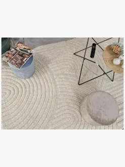 KMCarpets Doria Zen Gulvtæppe 120x170, Hvid